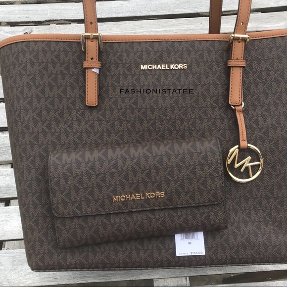 Michael Kors Medium Jet set tote Trifold Wallet - Picture 2 of 8